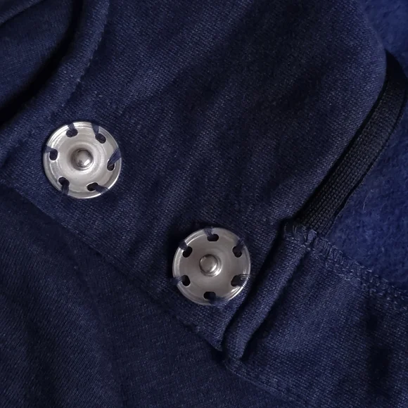 KG Logo Navy Hooded Sweatshirt Grandmothers voice - Picture 7 of 10